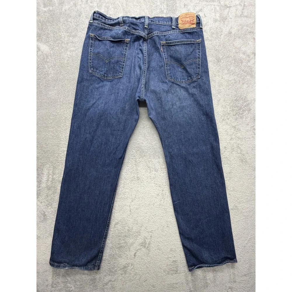 Levis‎ 505 Jeans Mens Measured 38x31 Blue Straight Regular Denim Zip Fly